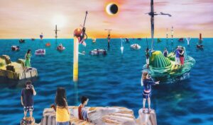 פריים מתוך עבודת ווידאו. אורי קצנשטיין, מכונת התקווה, 2007-2006, וידיאו, באדיבות משפחת קצנשטיין